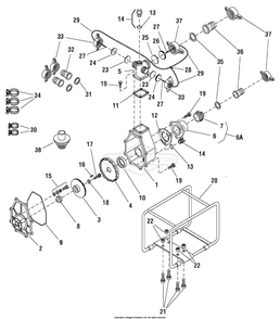 Part Location Diagram of 203000070 Briggs and Stratton Bolt, Hex